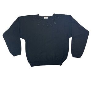 Leslie Fay Vintage Black Sweater